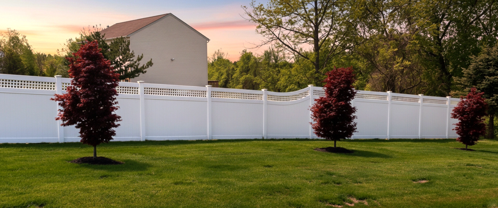 White Vinyl Fence