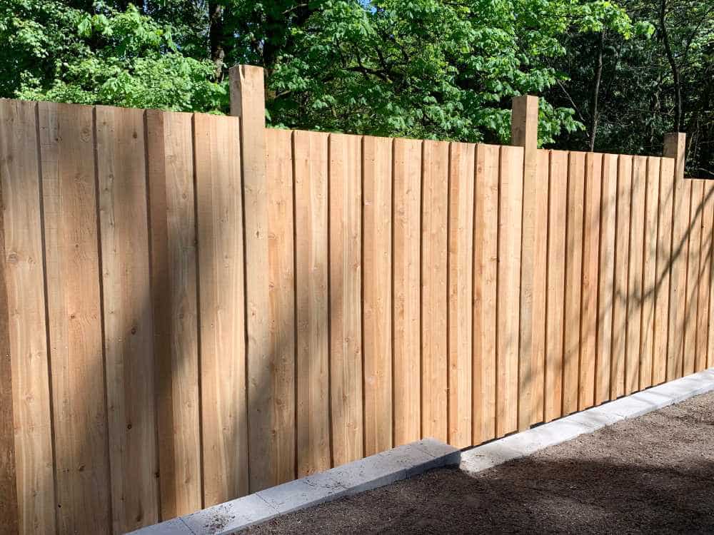 Wooden fence