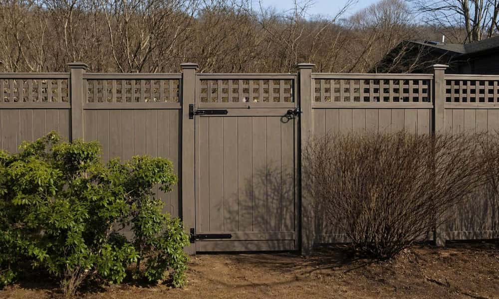 Composite brown fence