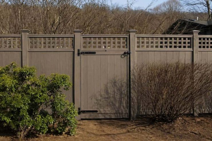 Composite brown fence