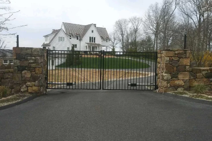 iron driveway gate