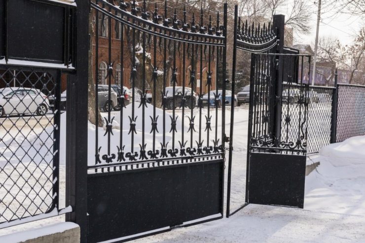 wrought iron gate