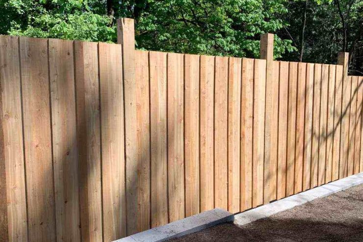 Wood fence